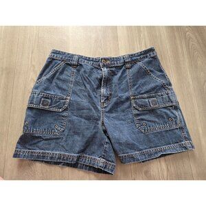 Sonoma Jeans 12 Blue Denim Cargo Shorts With Pockets